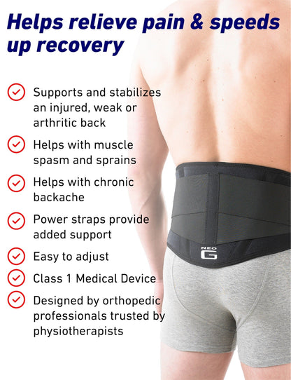 Back Brace with Power Straps